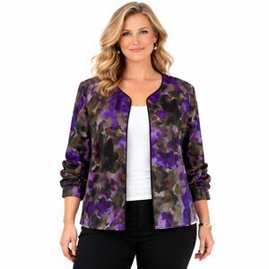 Lightweight Jacket XL Christopher & Banks Open Front Dressy